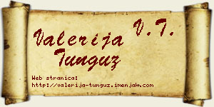 Valerija Tunguz vizit kartica